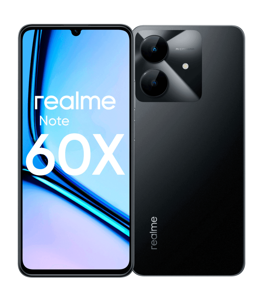 СМАРТФОН REALME RMX3938 (realme Note 60X) 4+128 ГБ ЦВЕТ: ЧЕРНЫЙ (BLACK)